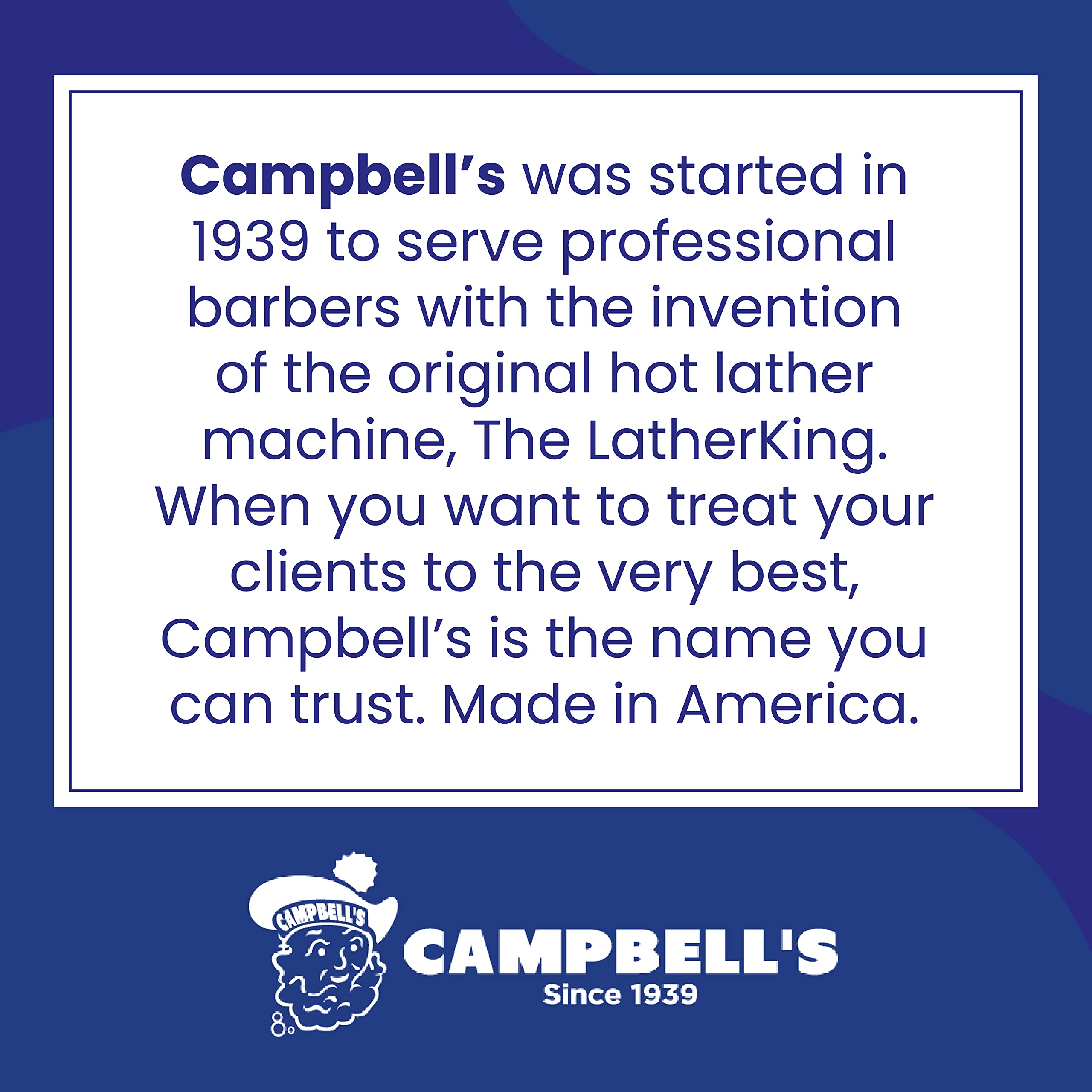 Campbell’s Pre-Mixed Shave Cream rich-lather closeup highlights plush cream texture.
