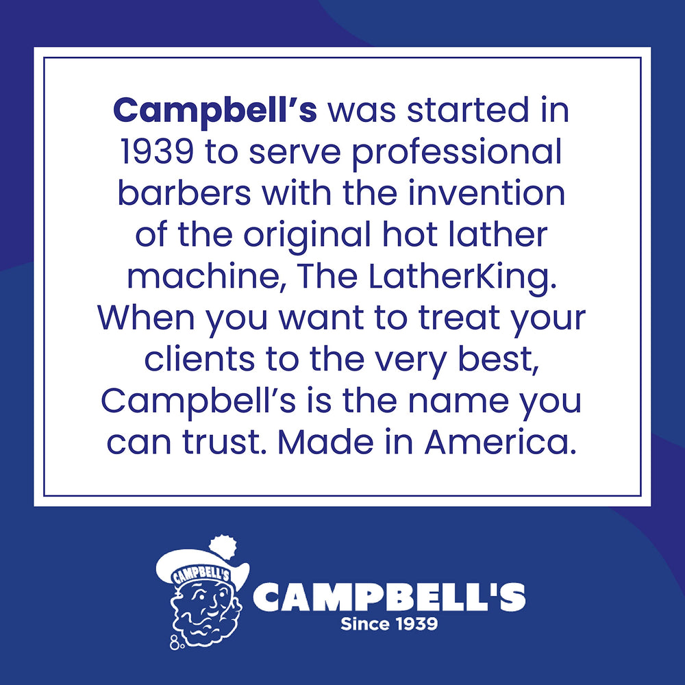 Campbell’s Pre-Mixed Shave Cream rich-lather closeup highlights plush cream texture.