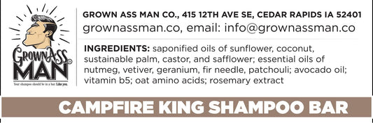 Close-up of Campfire King lather showing creamy foam and cleansing action.