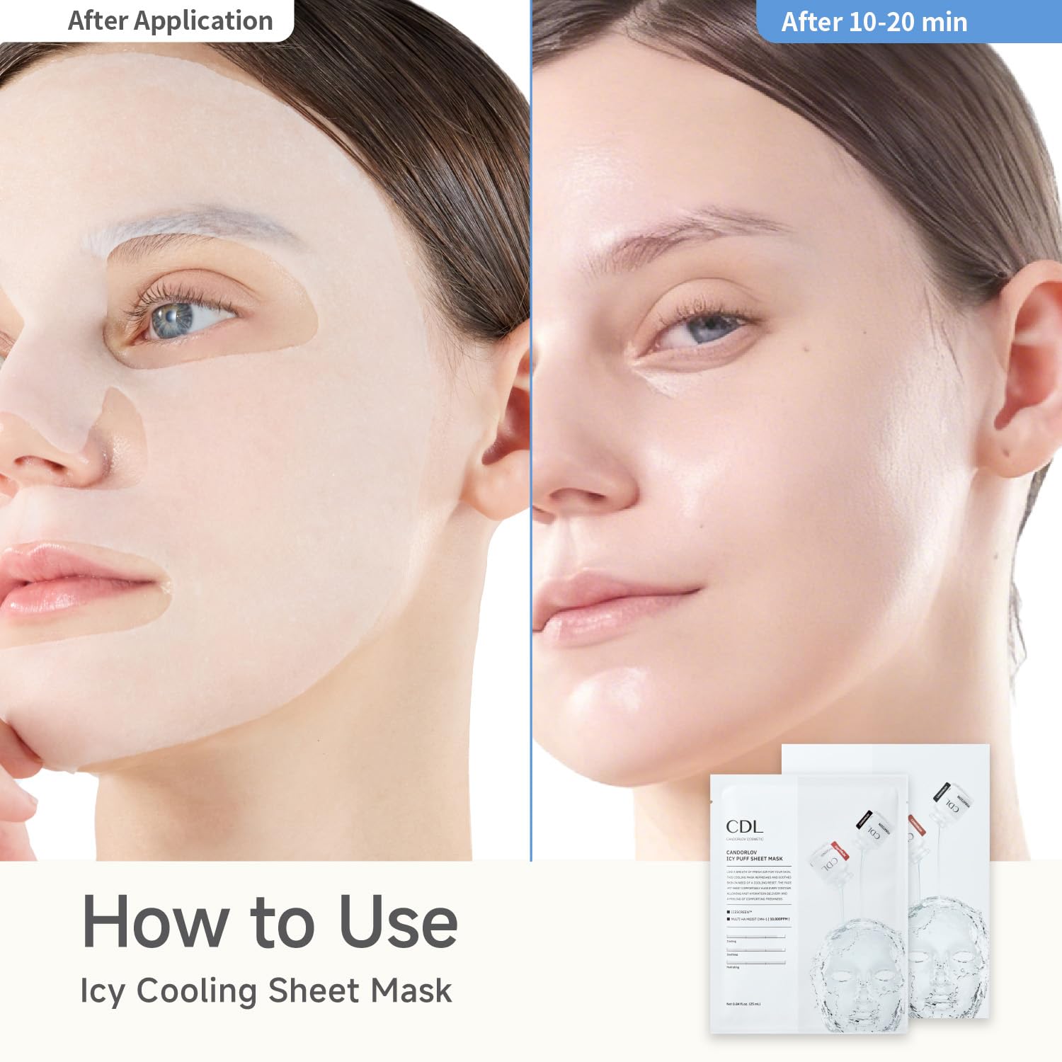 Candorlov CDL Icy Puff Mask appearance suggests firmer look
