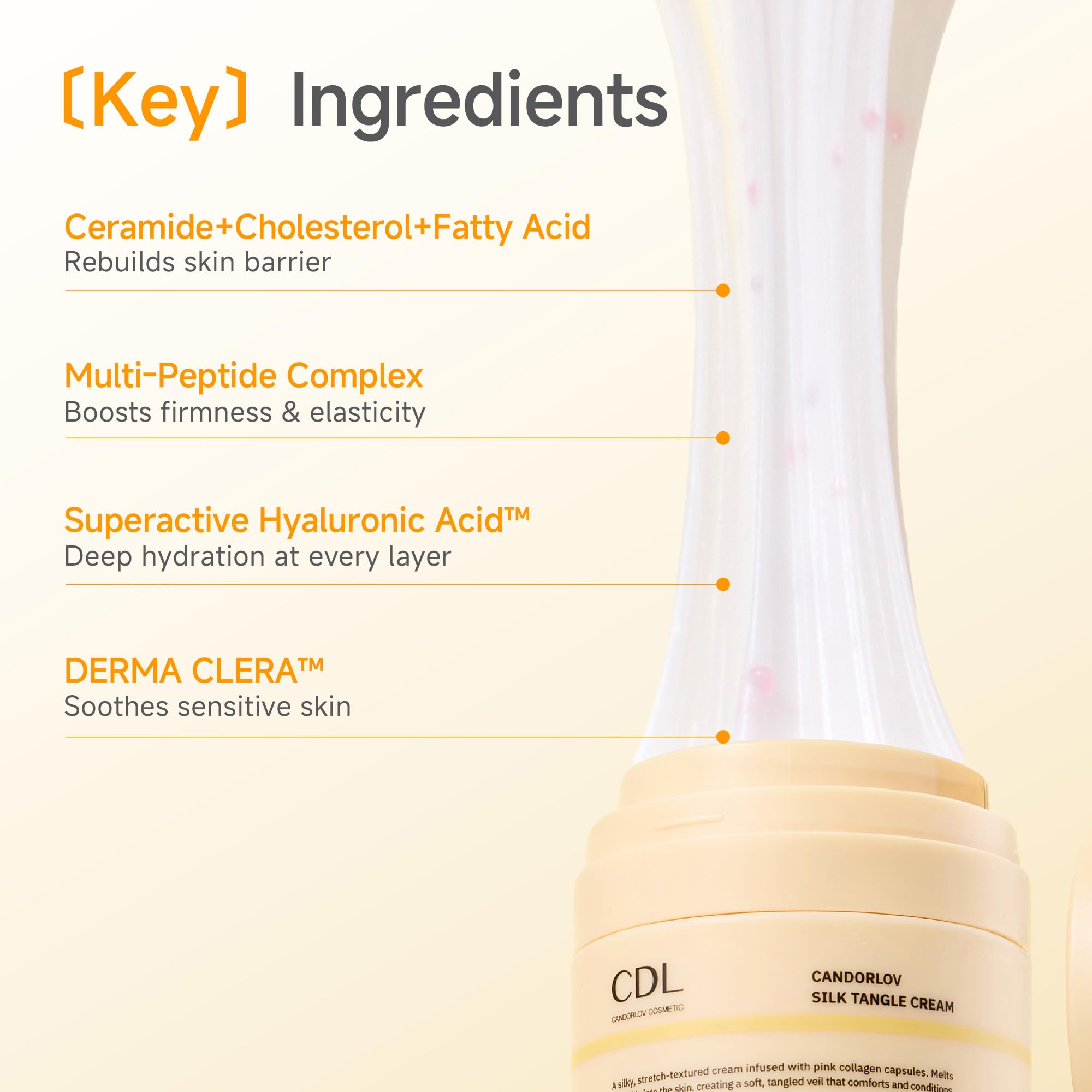 CandorLov CDL Silk Tangle hyaluronic acid drops for deep hydration