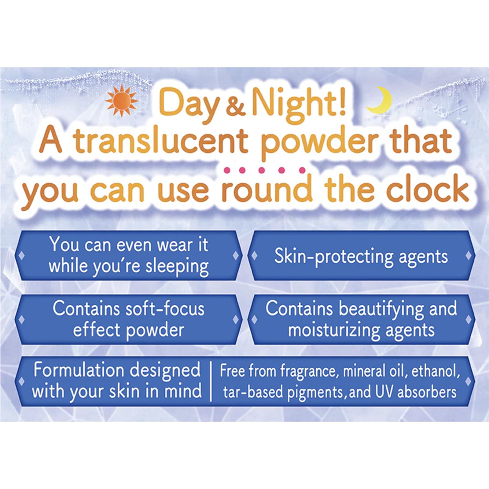 CANMAKE Secret Beauty Powder offers moisture with a lightweight feel for day wear.