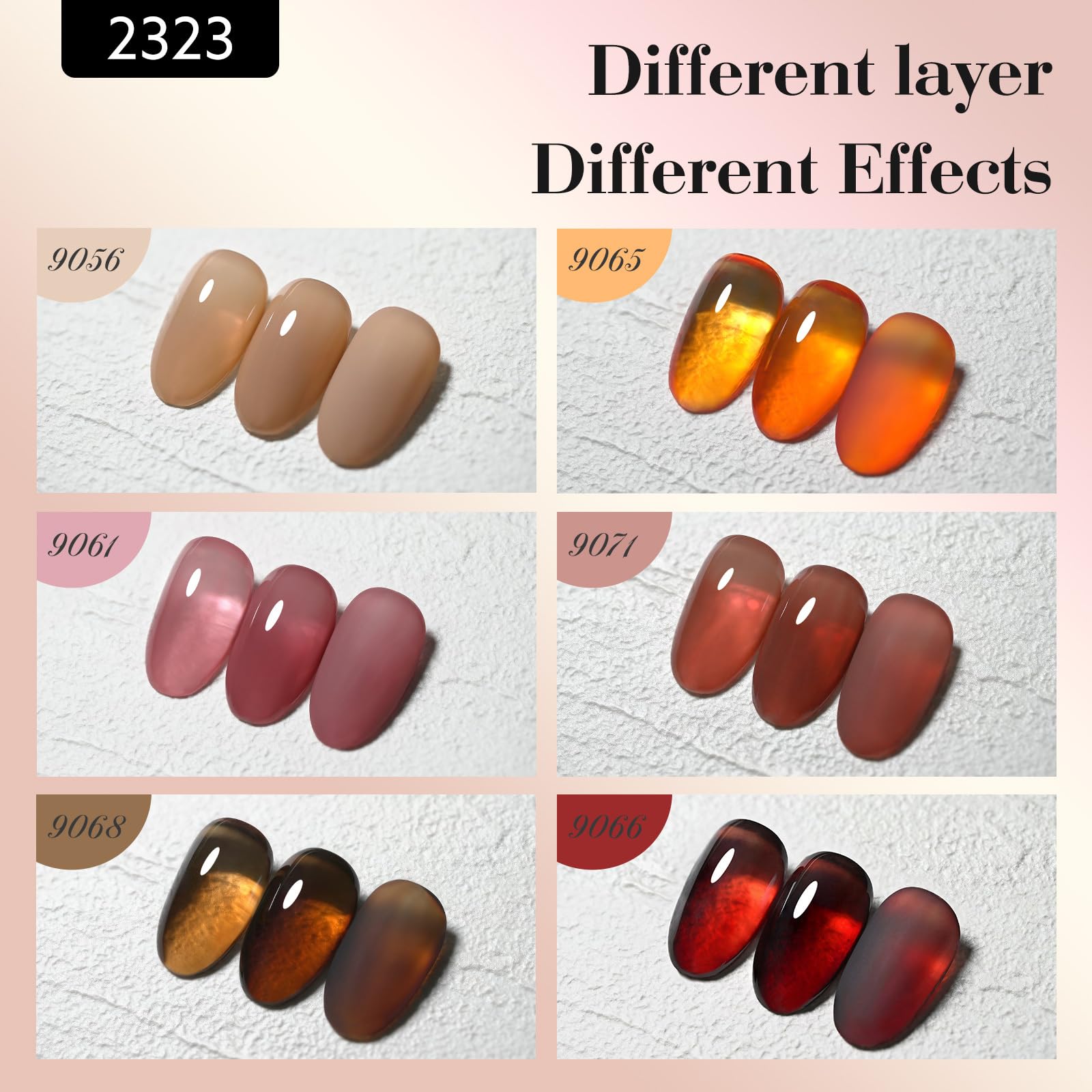 CANNI 3D crystal label detail helps color recognition and aesthetics
