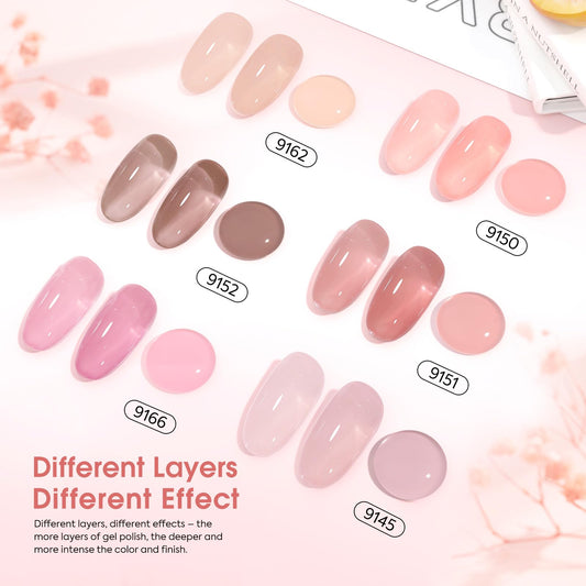 CANNI 6 Colors application brush close-up enables smooth, even gel application