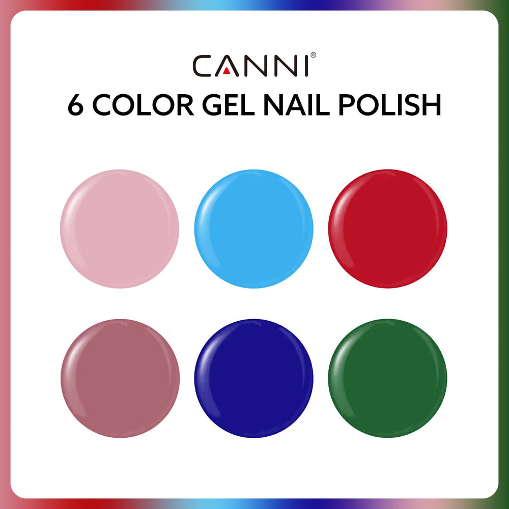 CANNI blue gel nail polish bottle showcases a bold shade for quick color updates