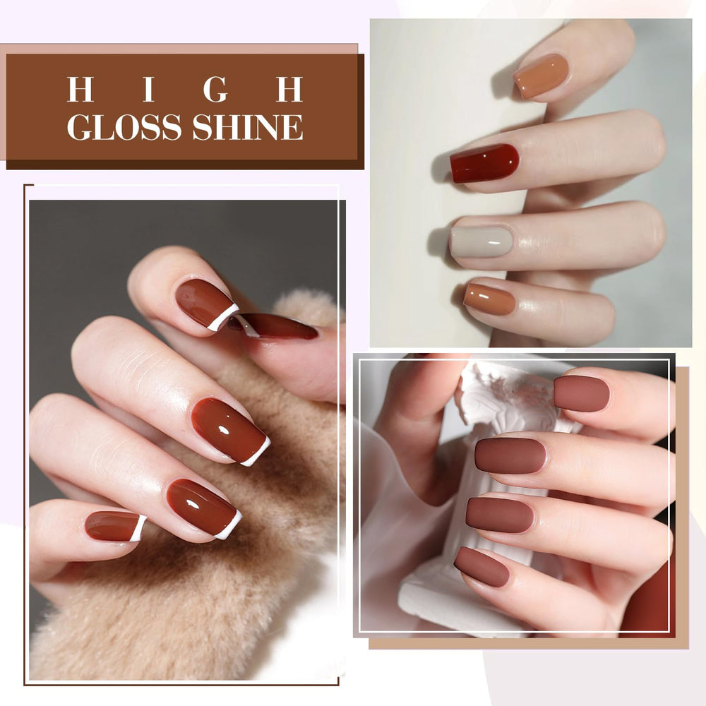 CANNI glossy finish bottle demonstrates quick dry shine for daily wear