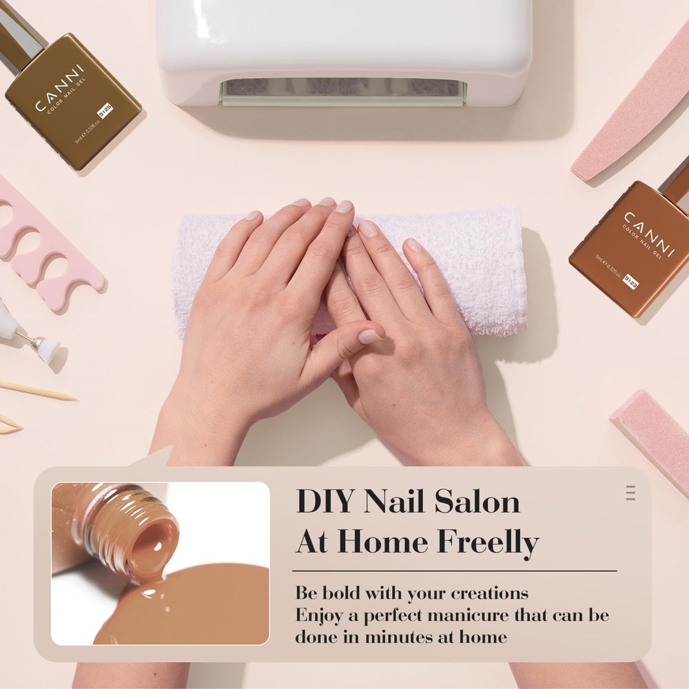 CANNI long-wear gel polishes ideal for 30+ days of color