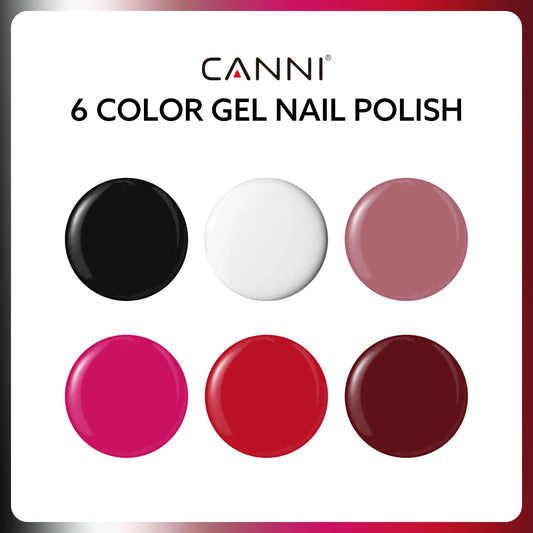 CANNI 9ml Hema-Free black bottle for bold daily nail looks