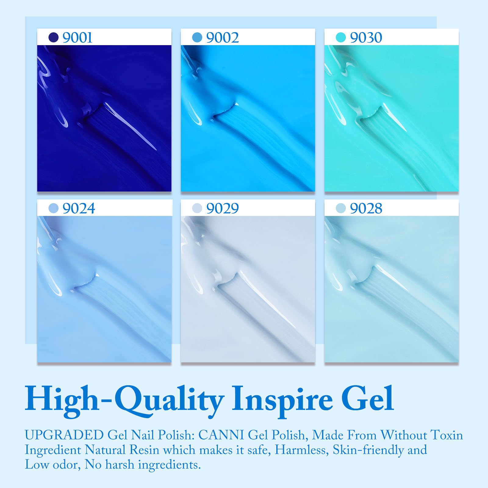 CANNI nail finish after base and top coat appears smooth and durable