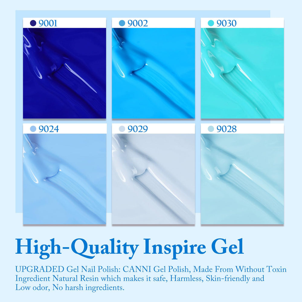 CANNI nail finish after base and top coat appears smooth and durable