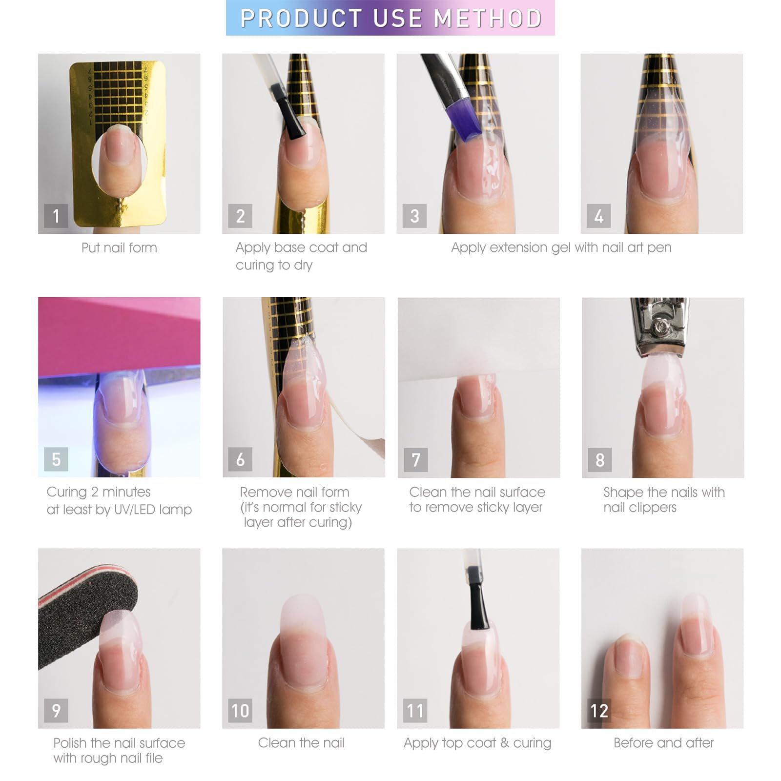 CANNI Builder Gel cures quickly under UV/LED for efficient manicures.
