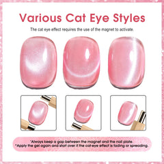 CANNI cat-eye gel polish nude chic with magnet for elegant everyday styles