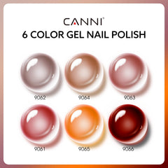 CANNI dark chocolate brown gel polish shade for rich manicures.