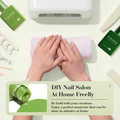 CANNI gel polish brush and bottle support smooth, even application