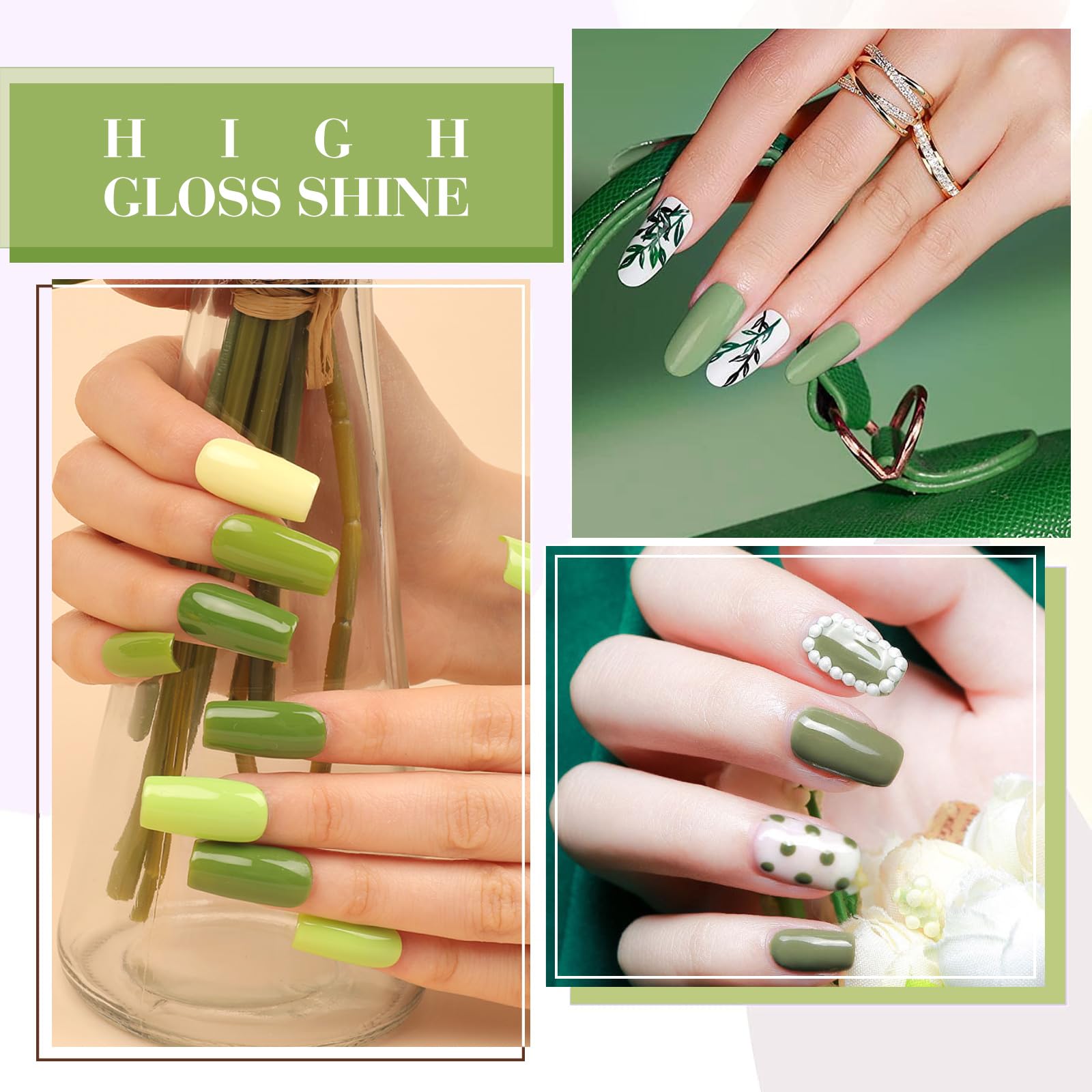 CANNI emerald green nails exhibit a salon-quality finish at home
