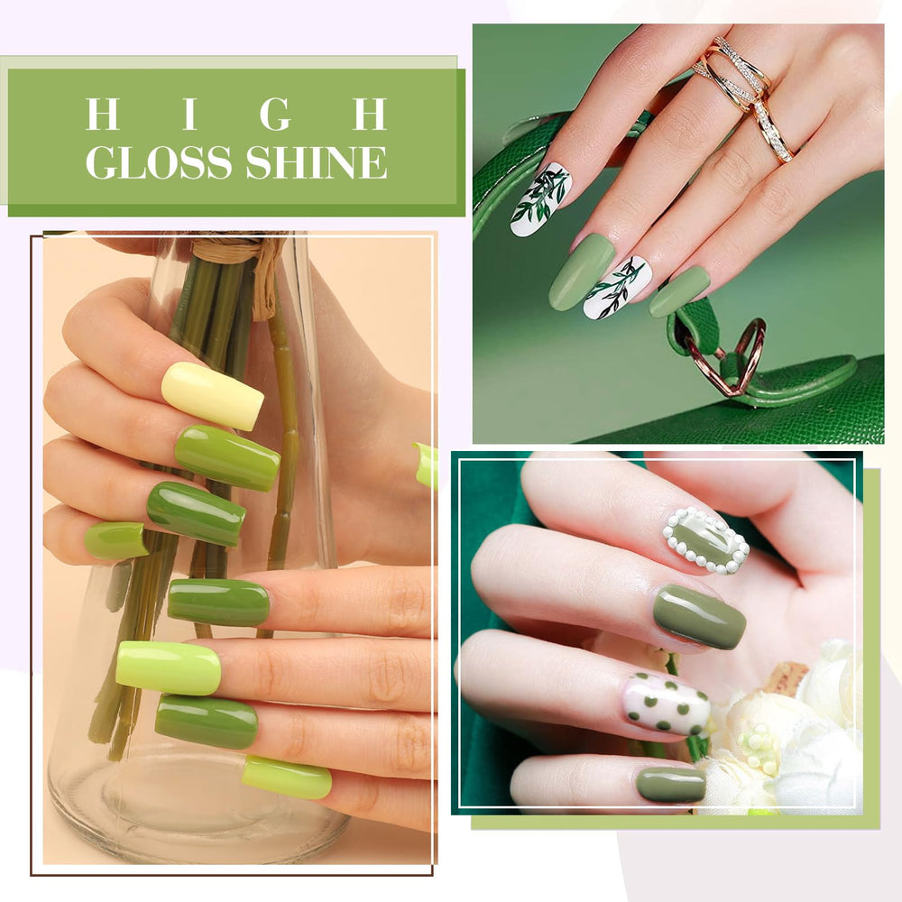CANNI emerald green nails exhibit a salon-quality finish at home