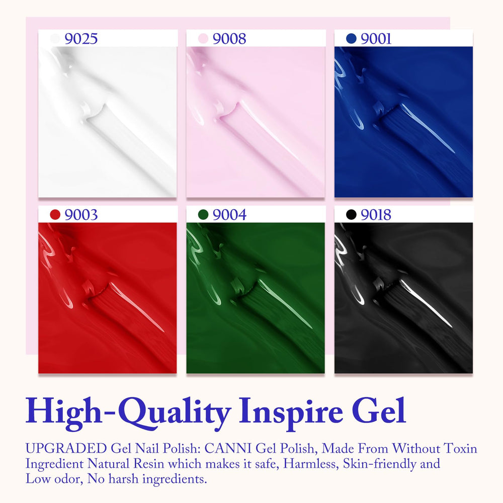 CANNI black gel nail polish for chic contrast and versatile nail art