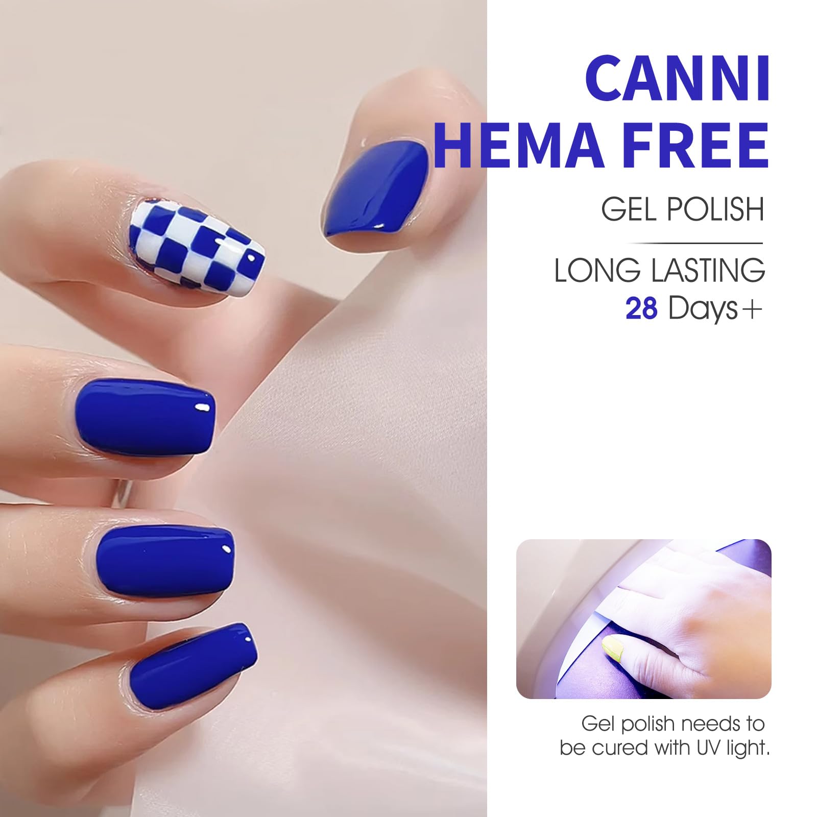 CANNI red gel nail polish for dramatic color and long wear