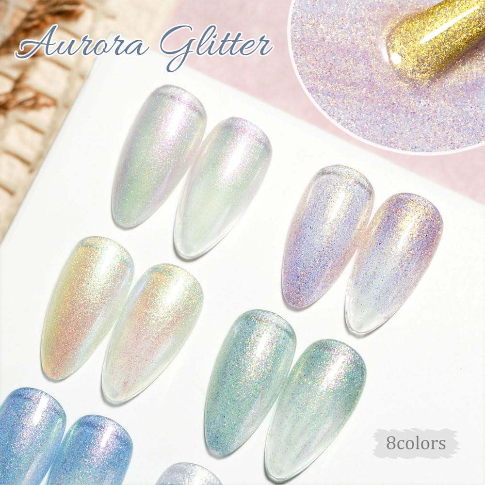 CANNI glitter gel kit ready for UV/LED curing at home
