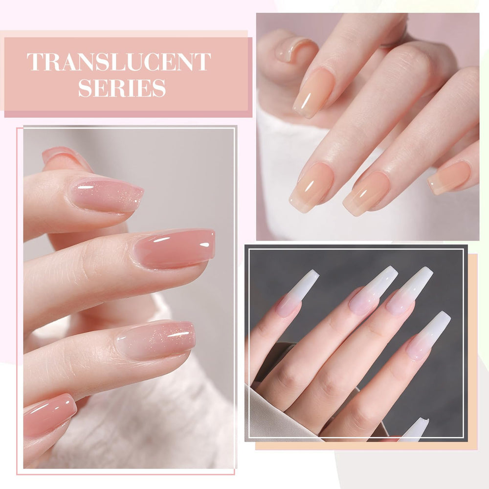 CANNI Jelly Gel application image showing smooth glide for at-home manicure.