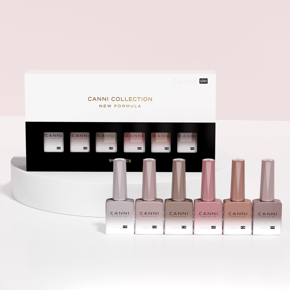 CANNI Jelly Nude nails close-up show glossy finish