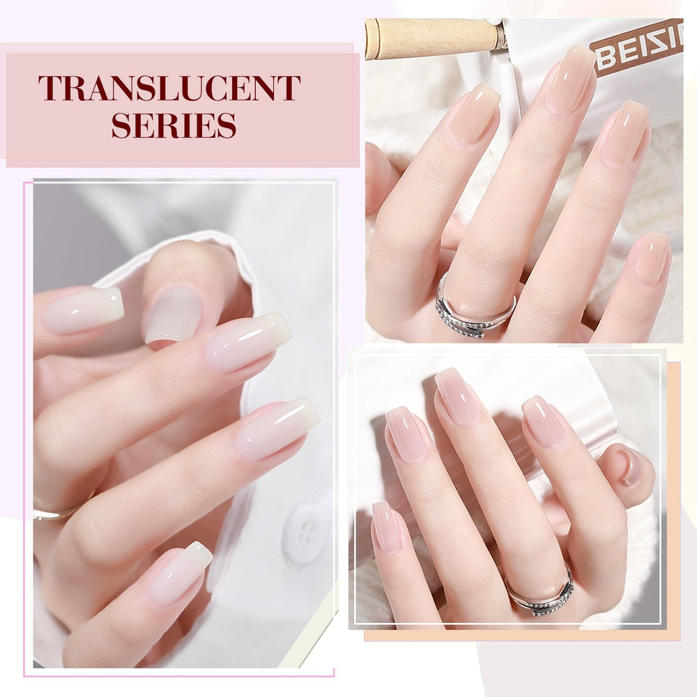 CANNI Jelly Nude Pink gel at-home manicure setup for DIY salon-quality nails
