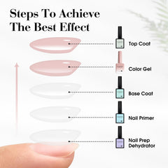 CANNI Jelly Nude Pink gel delivers salon-look nails without frequent visits