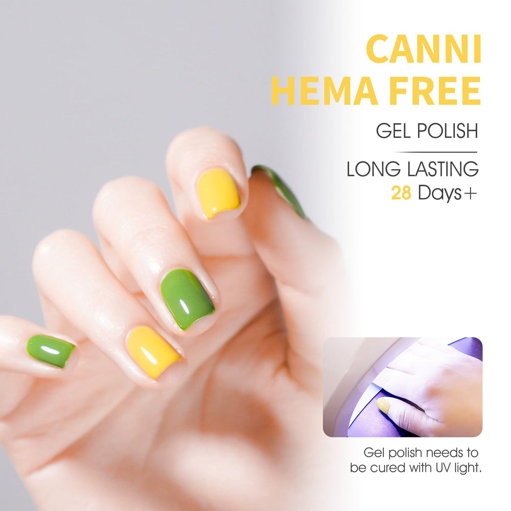 CANNI gel polish curing under LED/UV lamp for flexible home use