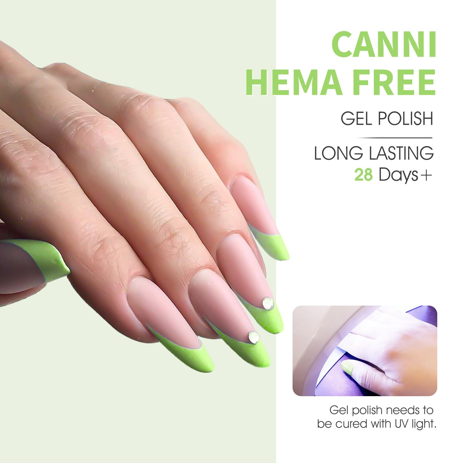 CANNI pastel gel bottle design helps preview color before application