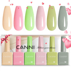 CANNI pastel gel nail polish pink, smooth application for salon-like nails