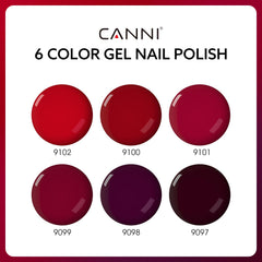 CANNI gel polish delivers rich pigments for smooth, opaque color.