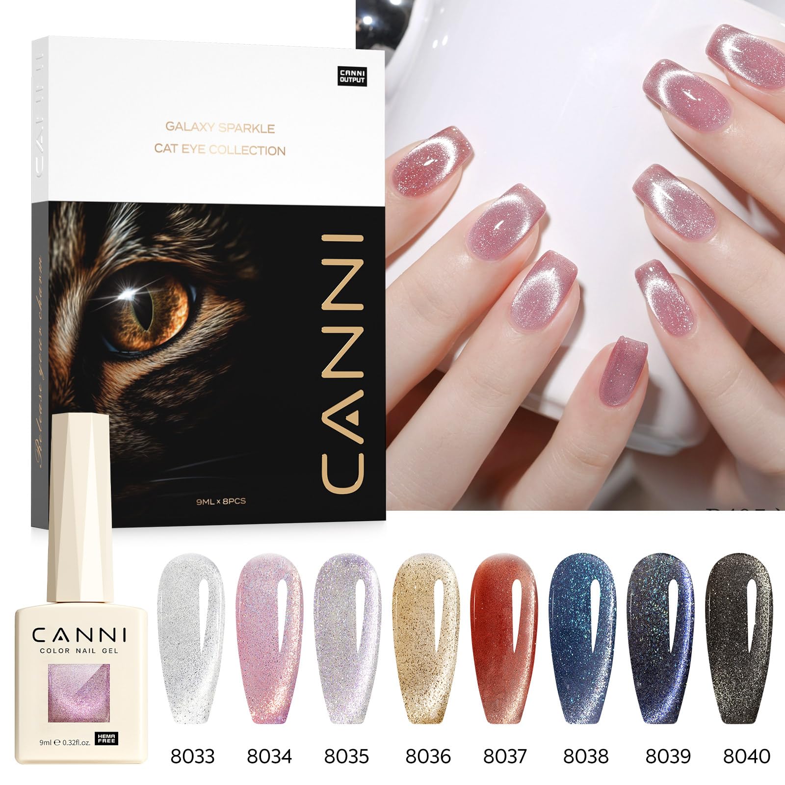 CANNI cat-eye gel shades for professional-grade at-home manicures