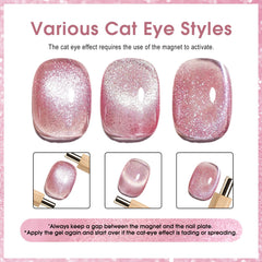 CANNI shimmer colors display pink, green, purple hues for dramatic nails.
