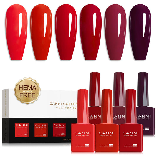 CANNI red gel bottle with vivid color for quick color planning