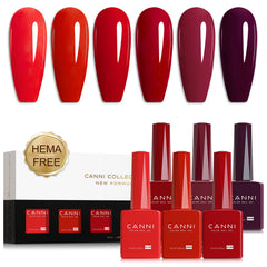 CANNI red gel bottle with vivid color for quick color planning