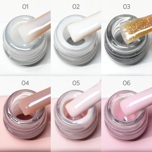 CANNI Rubber Base Gel set color bottle view highlights true shade perception for nails