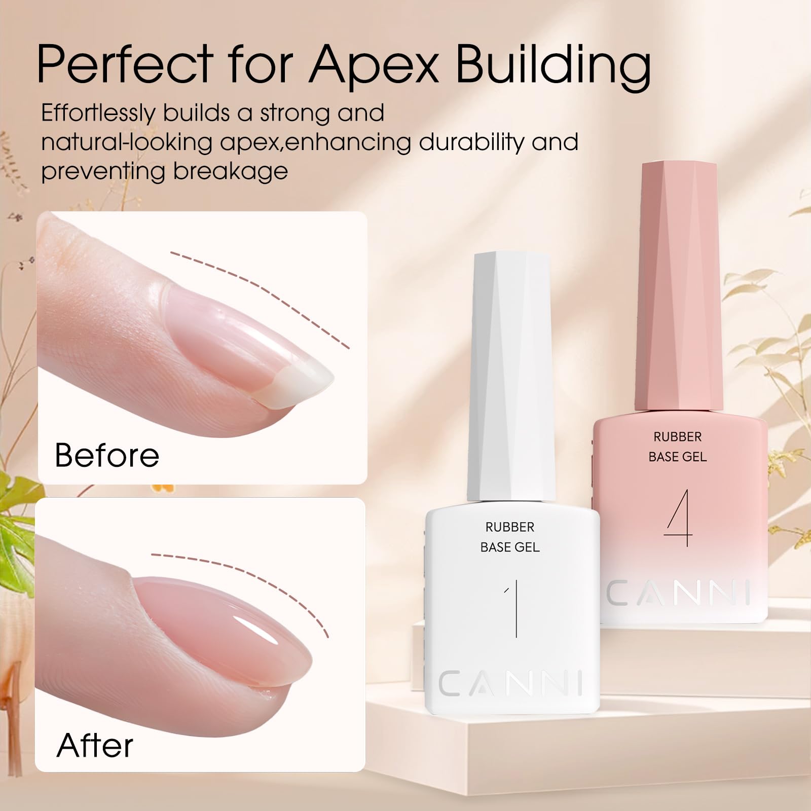 CANNI soak-off LED nail gel under lamp for quick curing
