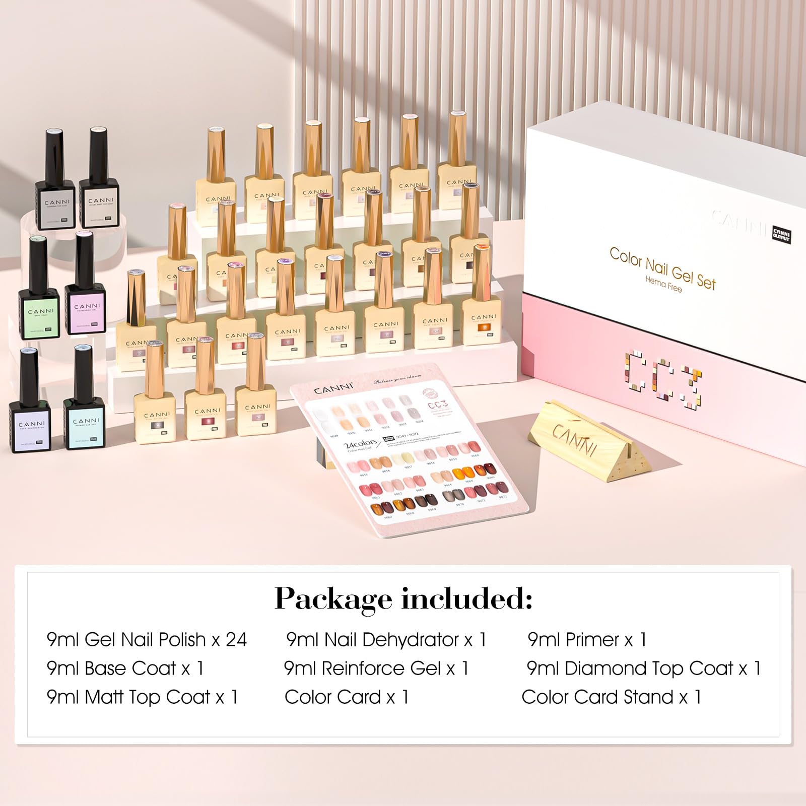 CANNI CC3 glossy gel polish delivers salon-like shine at home