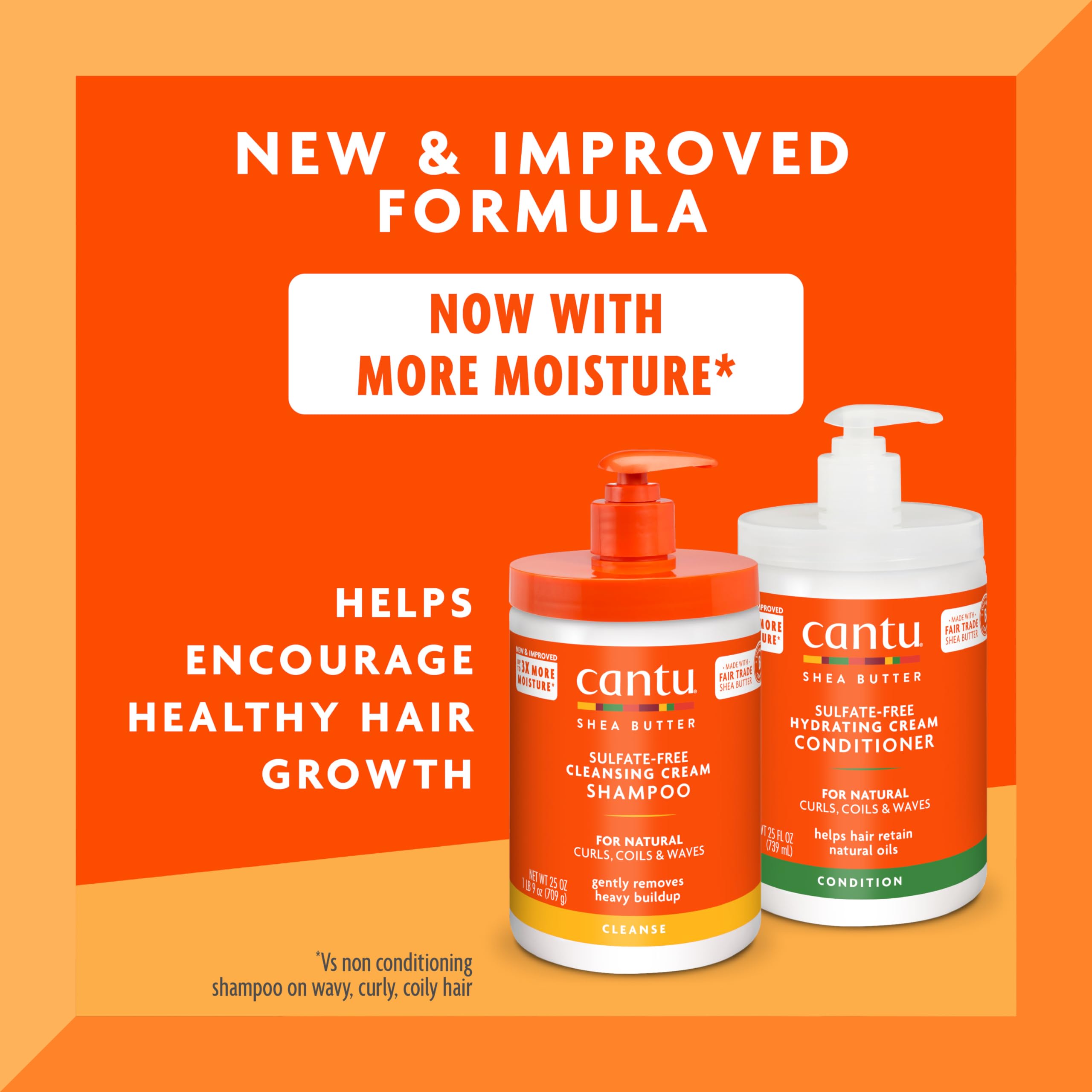 Cantu Shea Butter Conditioner bottle shown for hydrating detangling.