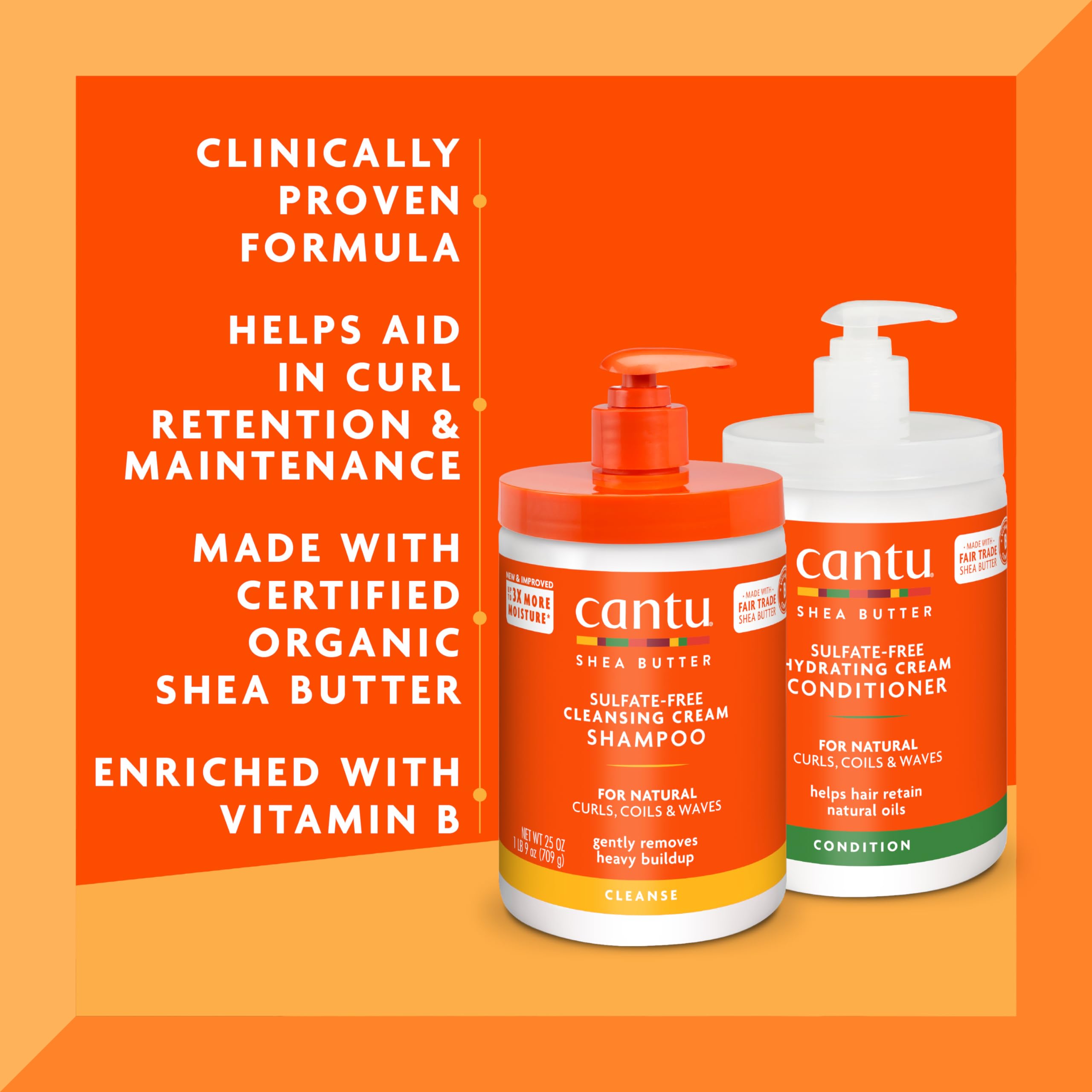 Close-up of Cantu Shea Butter formula texture highlighting creaminess.