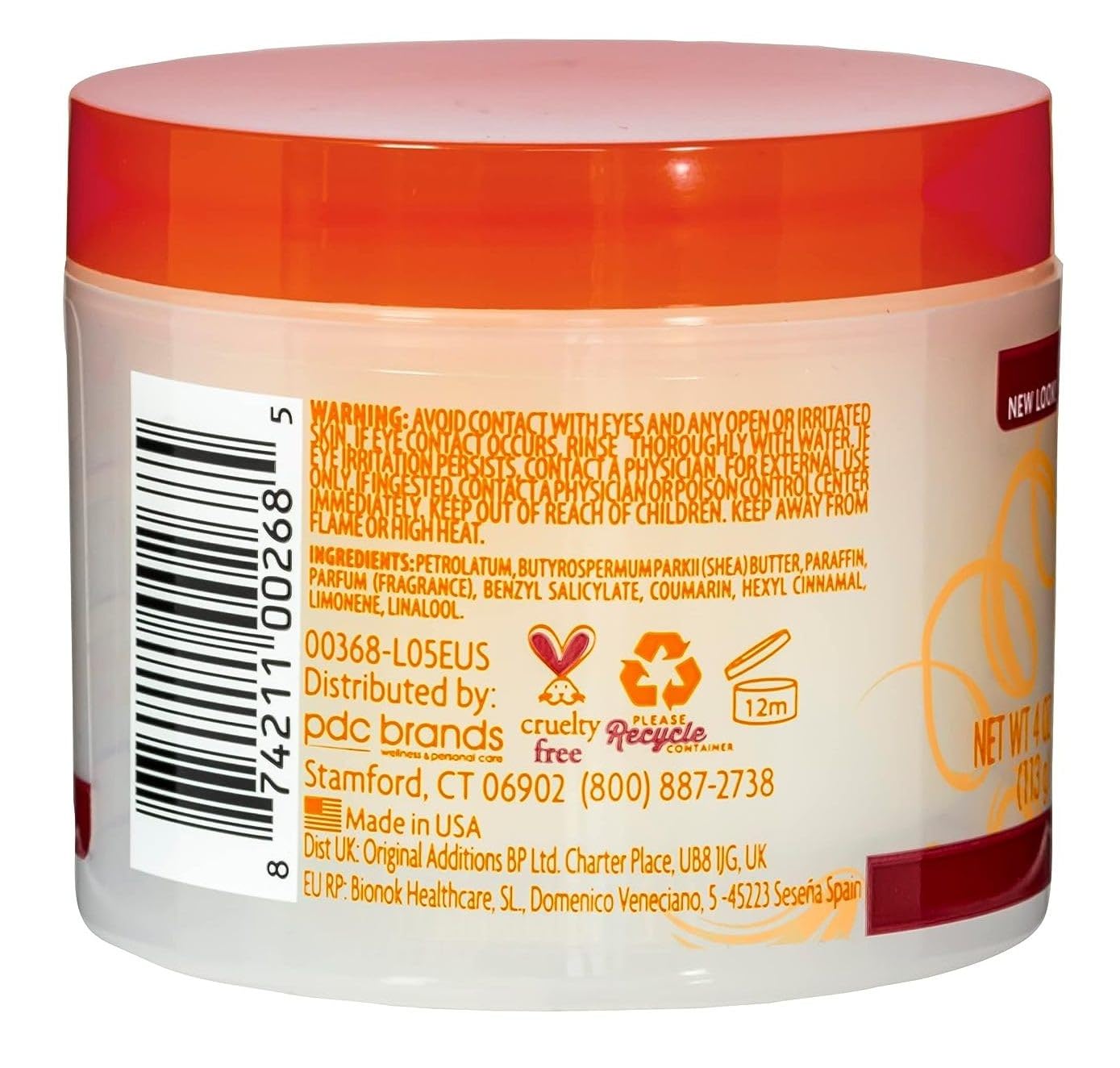 Cantu Shea Butter Pomade creamy texture closeup for smooth, defined styling.