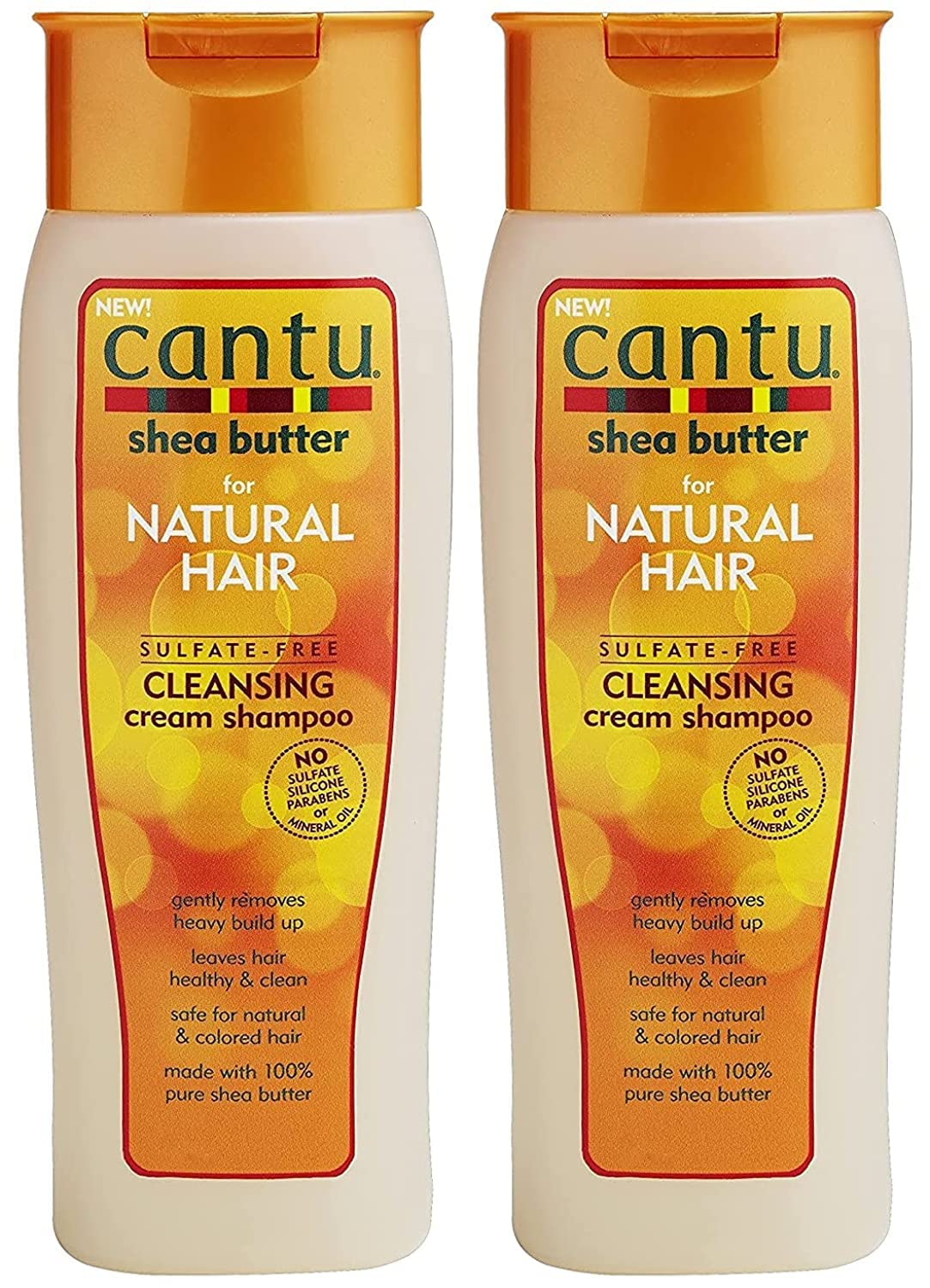 Cantu Sulfate-Free Cleansing Cream Shampoo bottle showcasing moisturizing cleanse for curly hair.
