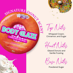 Canvas Beauty Body Glaze Glazed Donut jar texture showing creamy whipped consistency