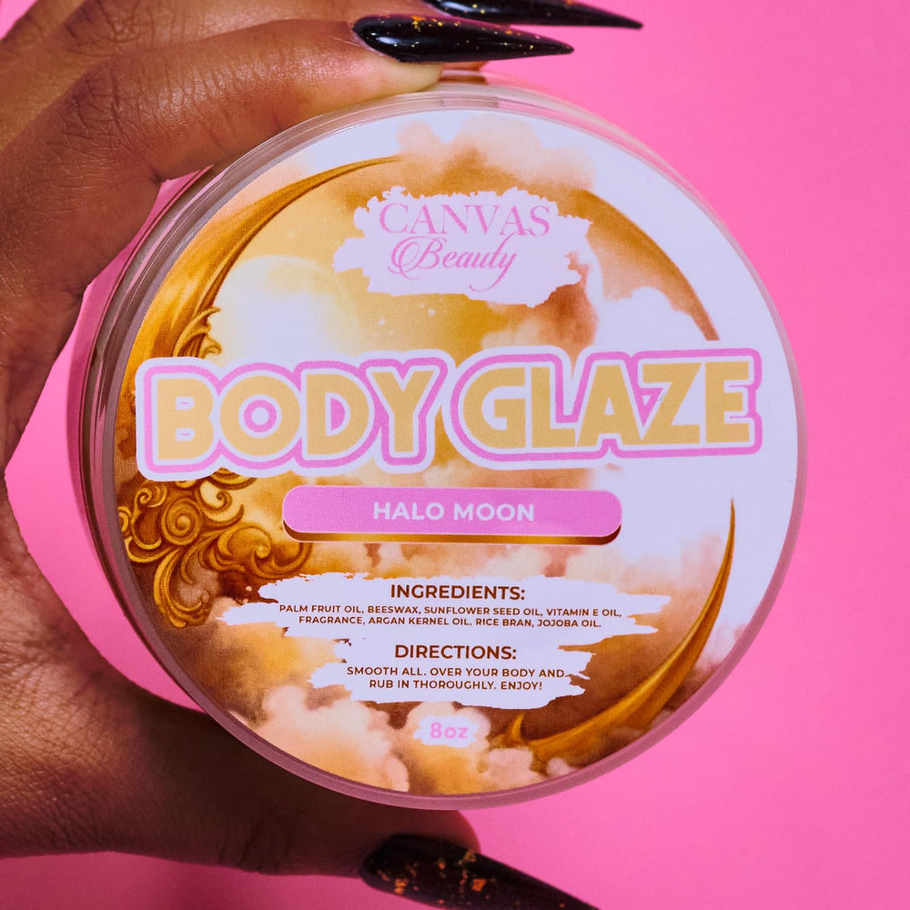 Soft glow on skin after using Canvas Beauty Body Glaze Halo Moon.