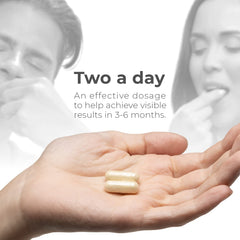 Capillus Hair Growth Vitamins morning routine with capsules for daily use.