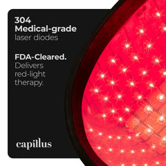 Capillus Pro S1 FDA-cleared safety feature supports at-home use.