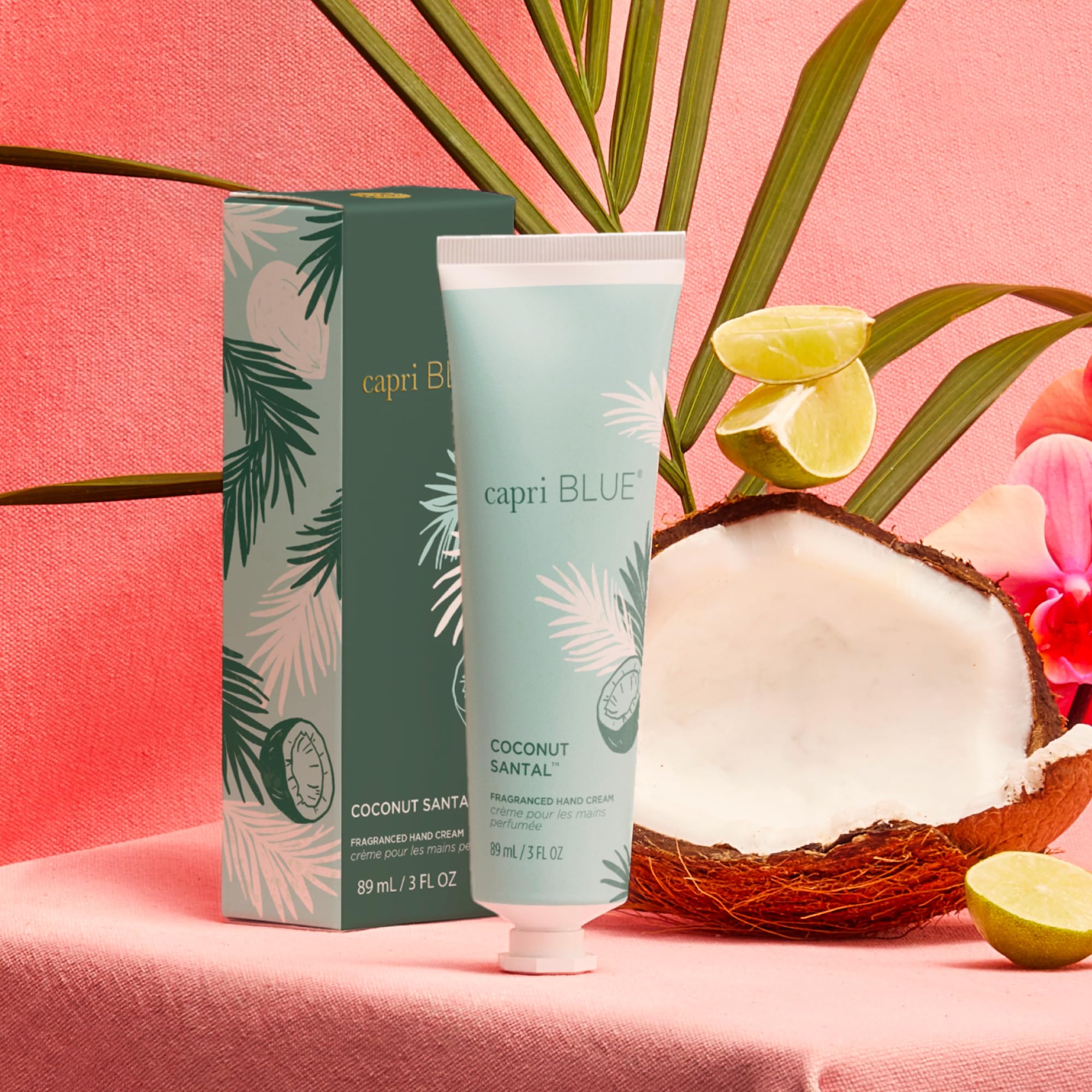 Capri Blue Flora Edit hand cream demonstrates quick absorption on skin