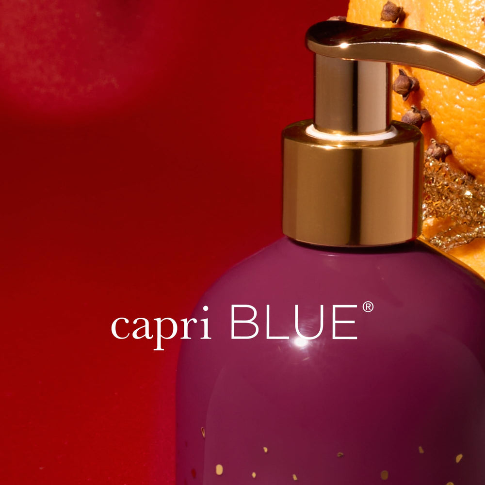 Capri Blue hand wash lathers softly for clean, hydrated hands.