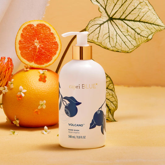 Capri Blue hand wash lather close-up shows creamy foam and hydration