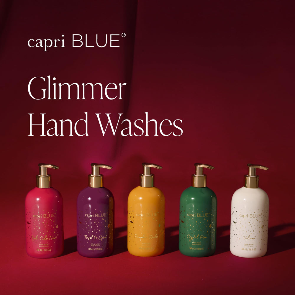 Capri Blue fragrance hints of orange mandarin, vanilla, and woods.